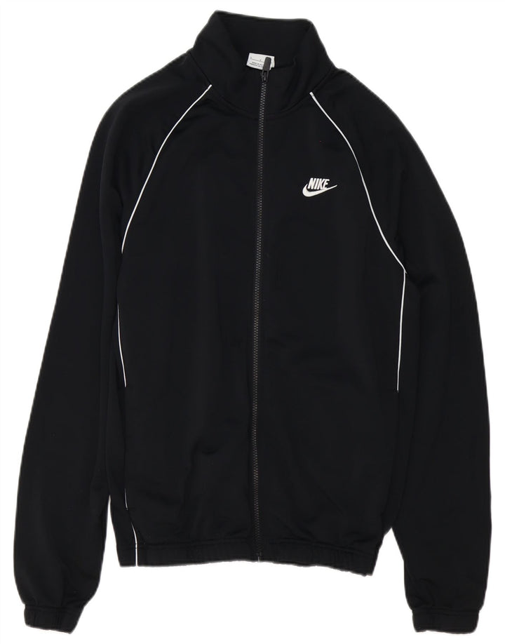 Nike Mens Tracksuit Top Jacket Small Black Polyester
