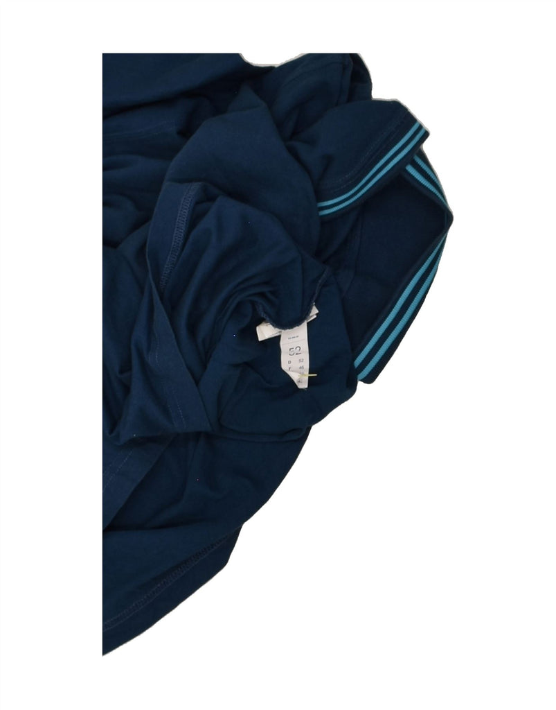 SERGIO TACCHINI Mens Polo Shirt IT 52 Large Navy Blue Cotton | Vintage Sergio Tacchini | Thrift | Second-Hand Sergio Tacchini | Used Clothing | Messina Hembry 