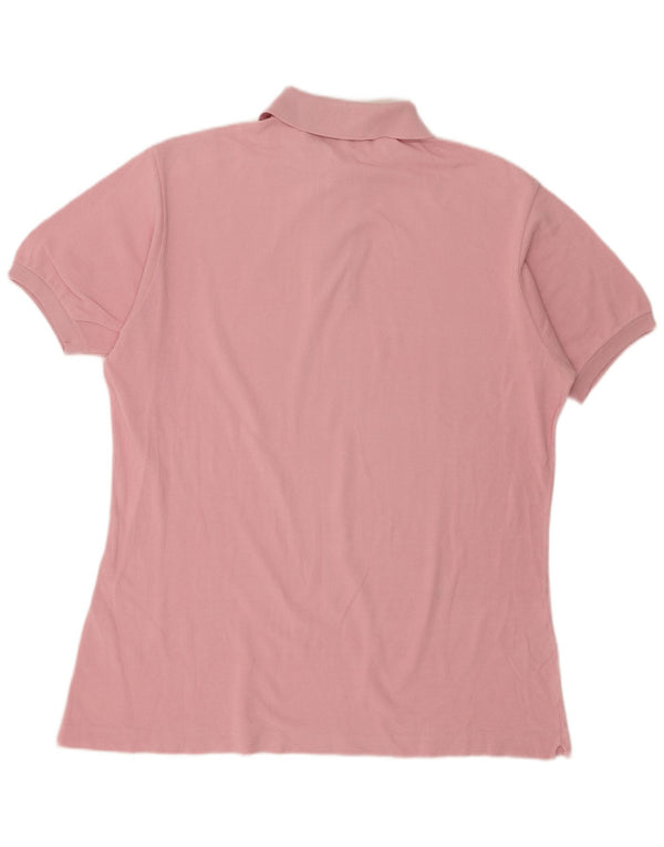 Lacoste Mens Polo Shirt Size 7 2XL Pink Cotton