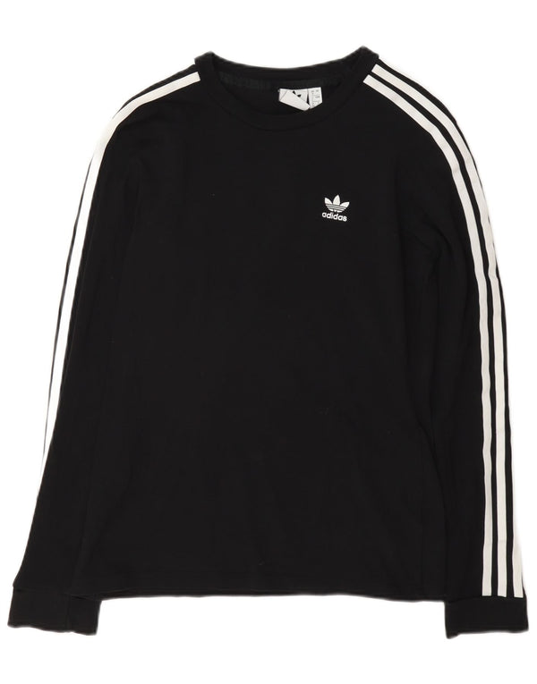 Adidas Womens Top Long Sleeve UK 8 Small Black