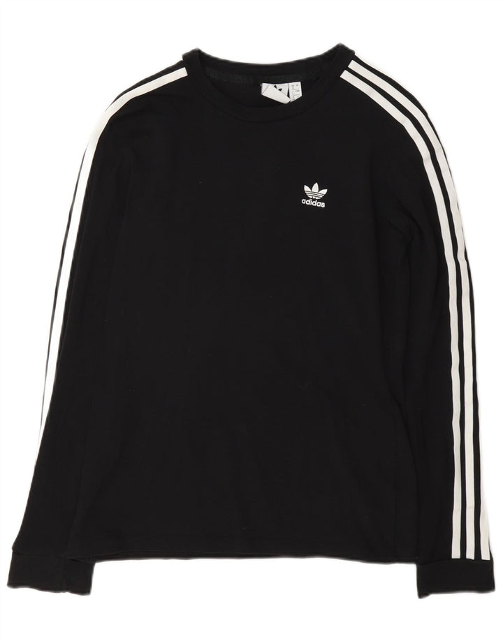 Adidas Womens Top Long Sleeve UK 8 Small Black