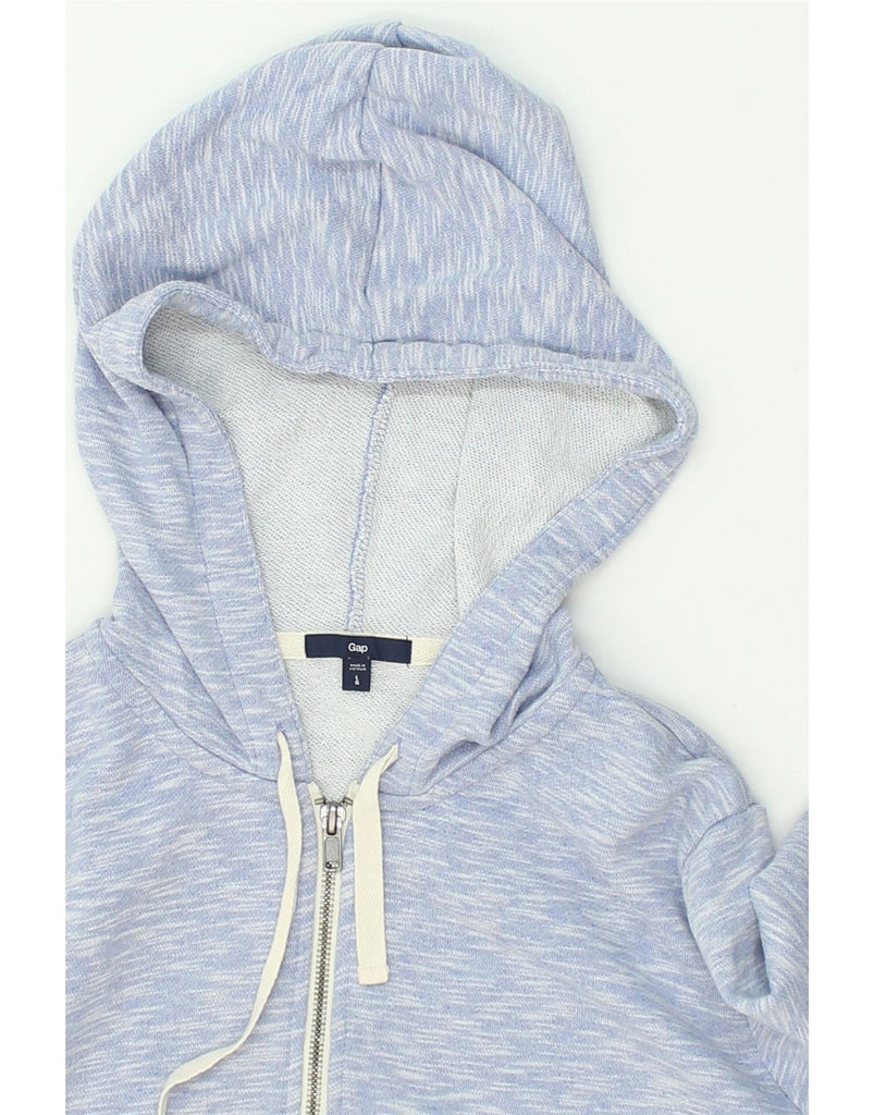 GAP Mens Zip Hoodie Sweater Large Blue Flecked Cotton | Vintage Gap | Thrift | Second-Hand Gap | Used Clothing | Messina Hembry 