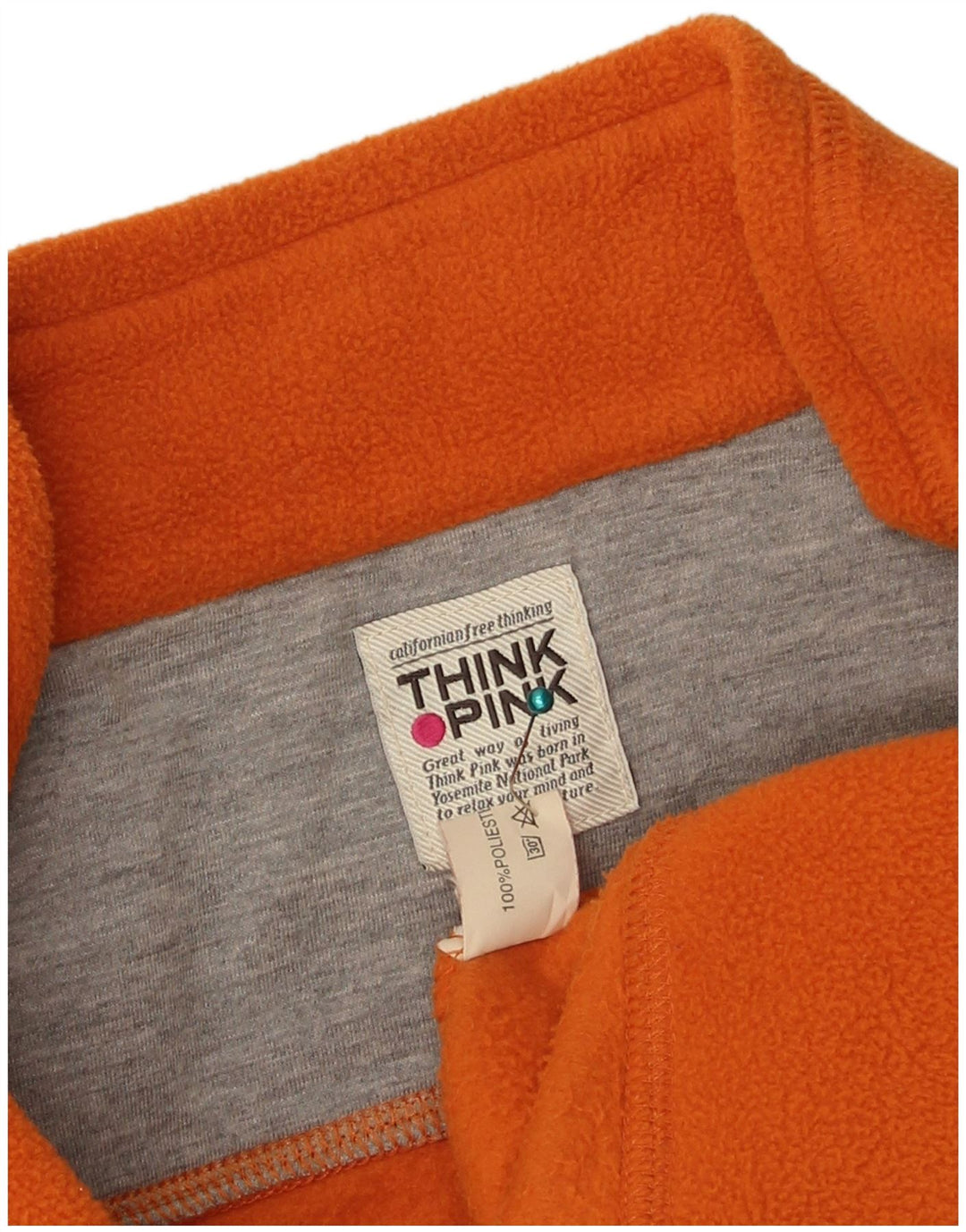Think Pink Girls Fleece Gilet 15-16 Years Orange Polyester