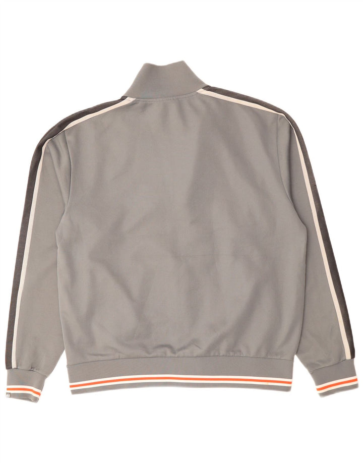 QUIKSILVER Mens Tracksuit Top Jacket Large Grey Colourblock