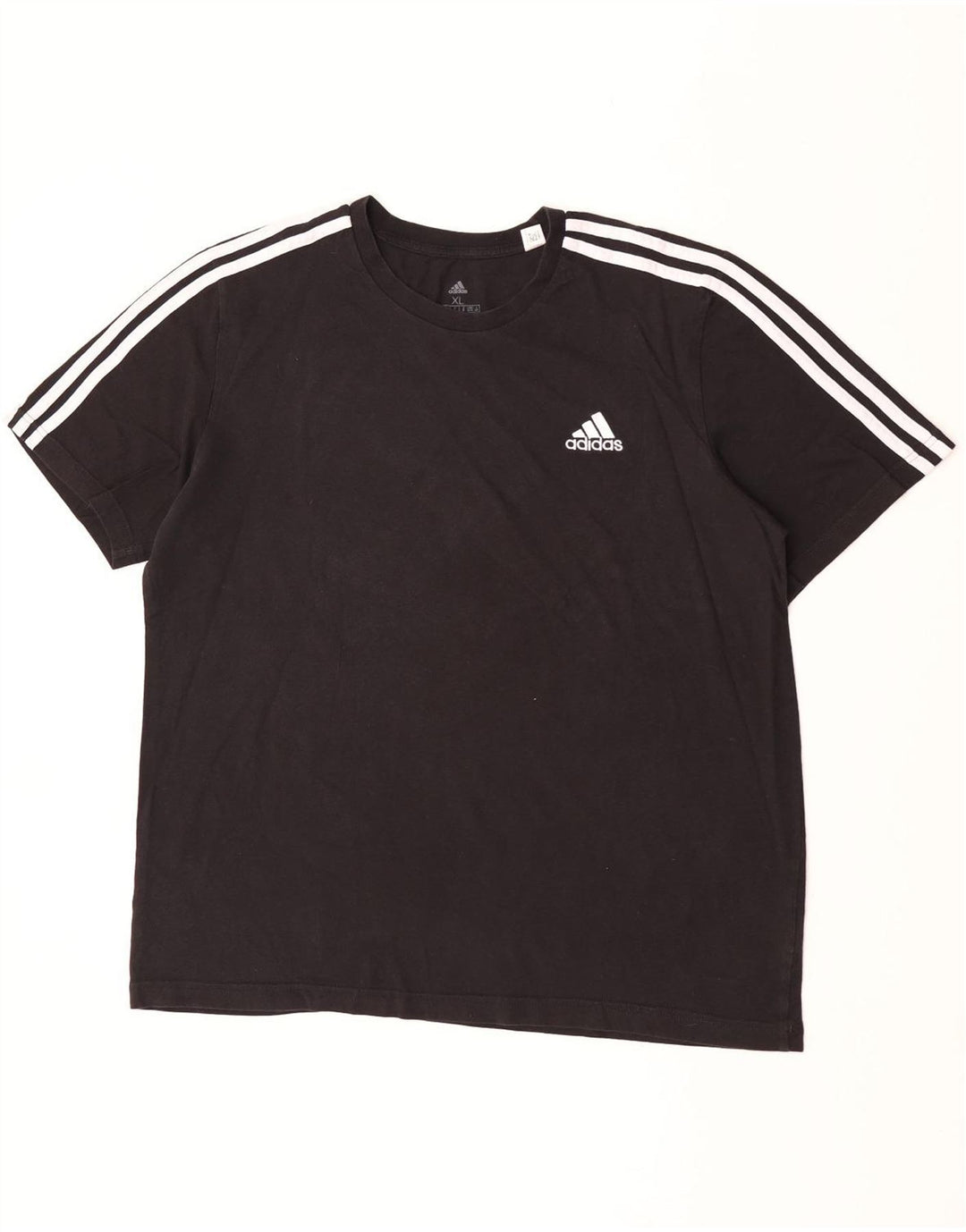 ADIDAS Mens T-Shirt Top XL Black Cotton