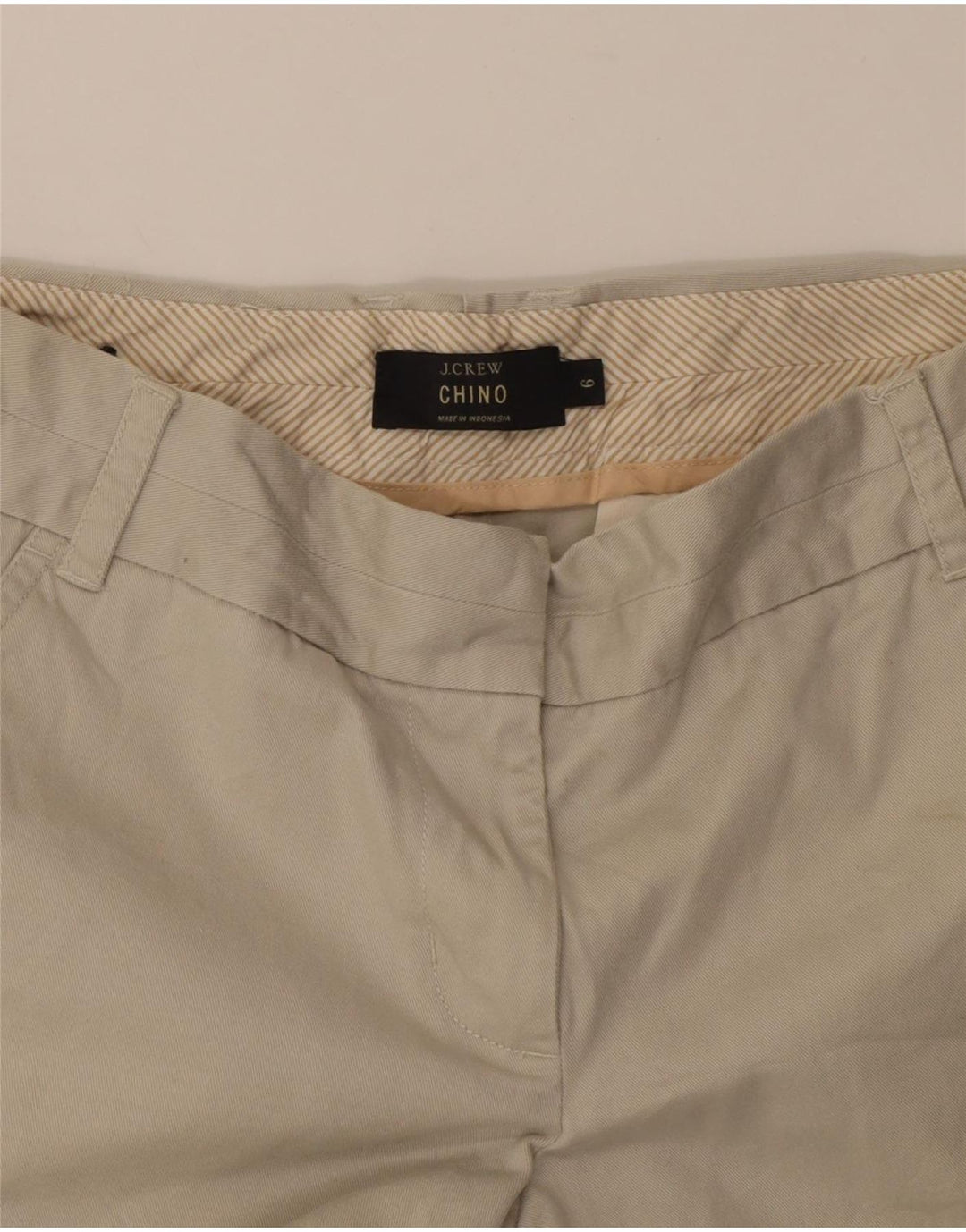 J. CREW Womens Chino Shorts US 6 Medium W32 Beige Cotton Vintage J. Crew and Second-Hand J. Crew from Messina Hembry 