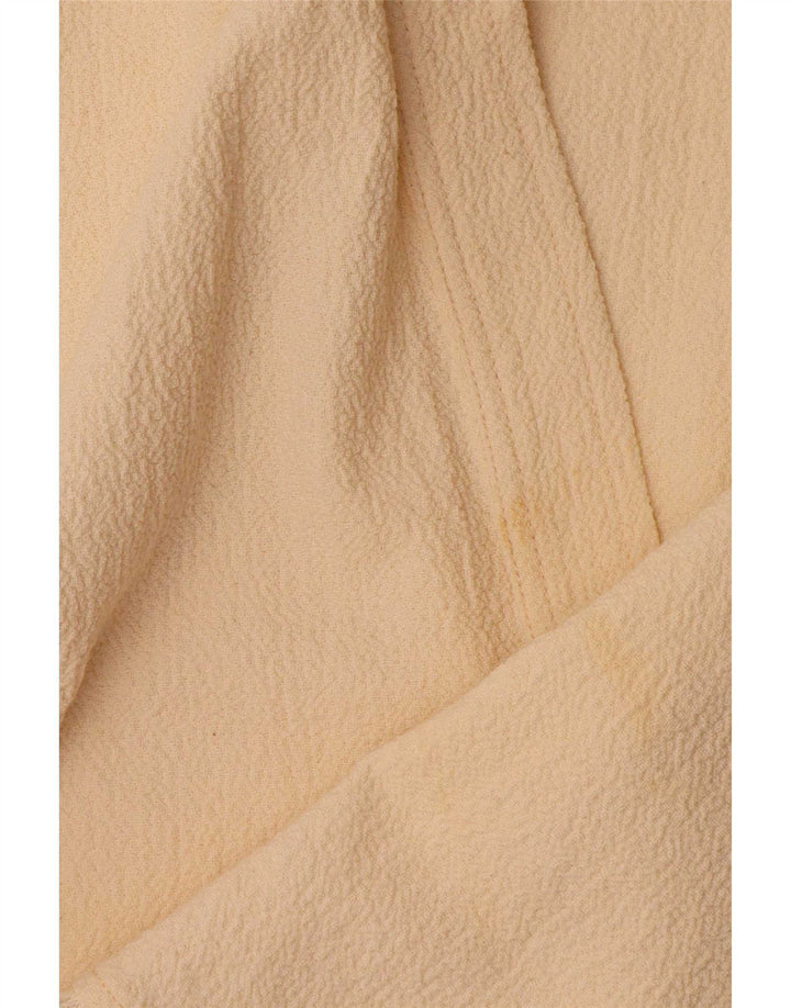 Zara Womens Poncho Crop Top UK 14 Medium Beige