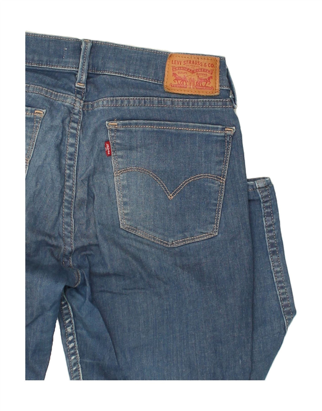 LEVI'S Womens Super Skinny Jeans W27 L27  Blue Cotton | Vintage Levi's | Thrift | Second-Hand Levi's | Used Clothing | Messina Hembry 