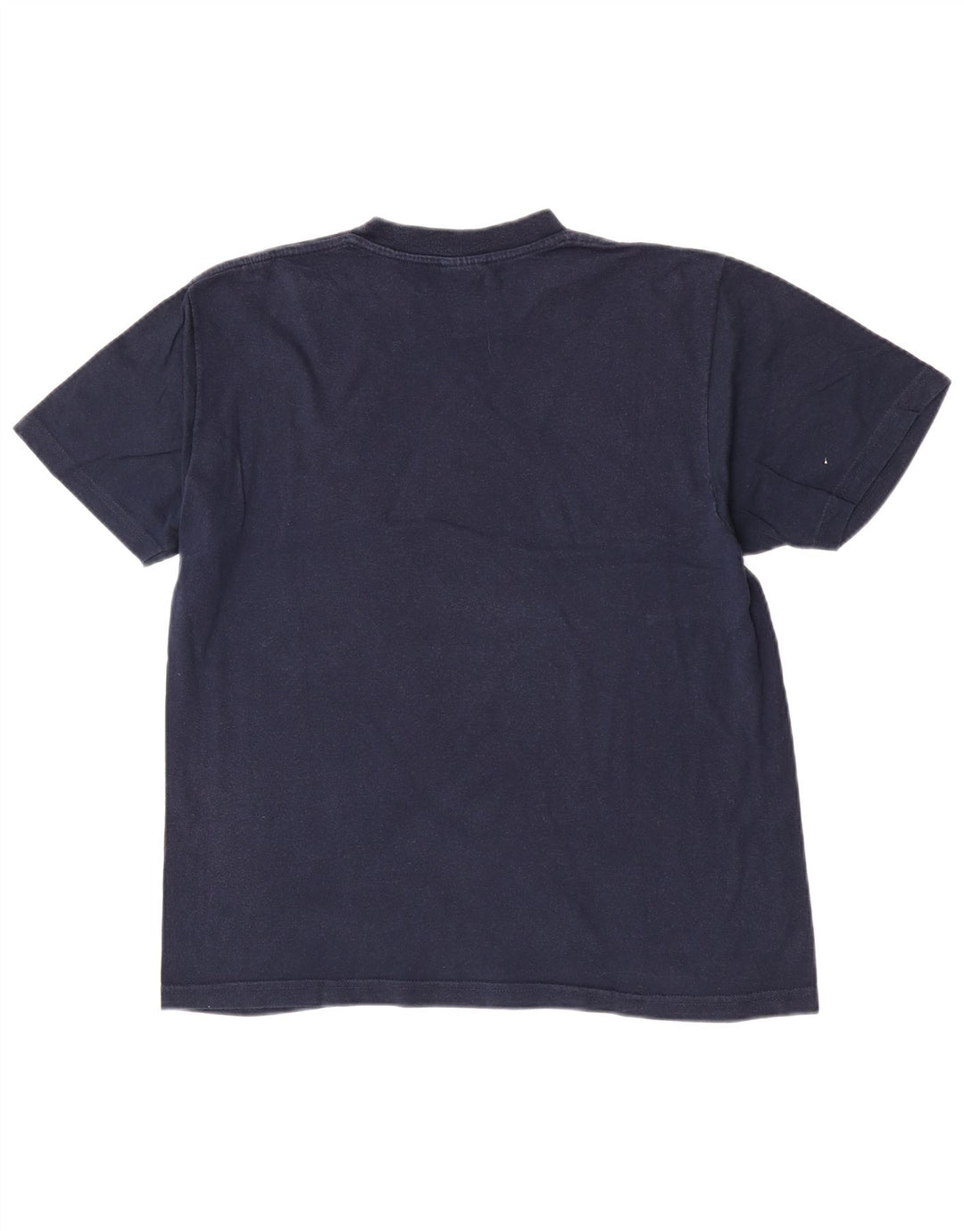 Champion Mens Graphic T-Shirt Top Medium Navy Blue Cotton