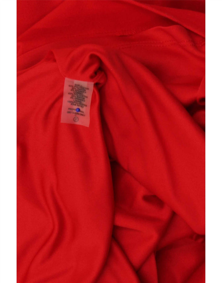 Calvin Klein Jeans Womens Sheath Dress UK 8 Small Red Polyester