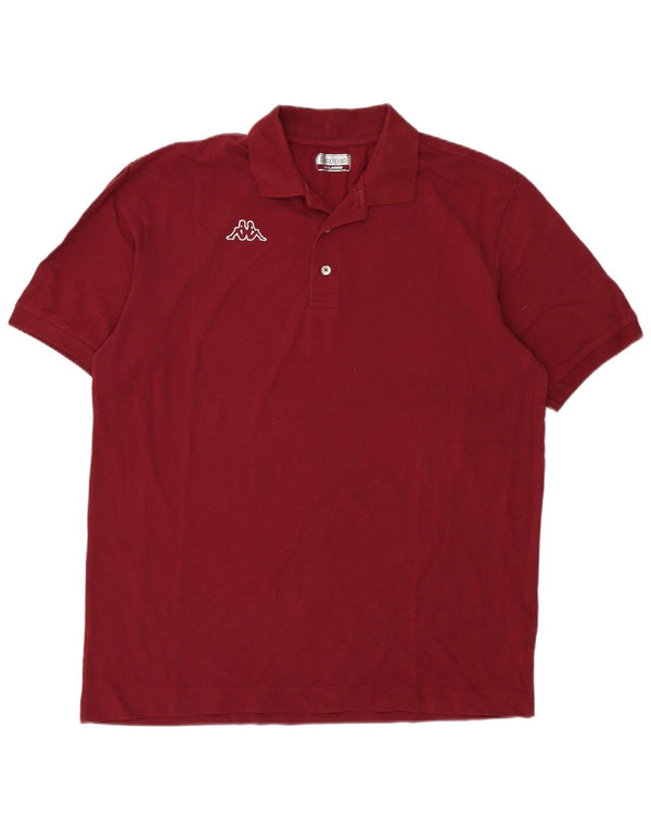 Kappa Mens Polo Shirt 2XL Burgundy
