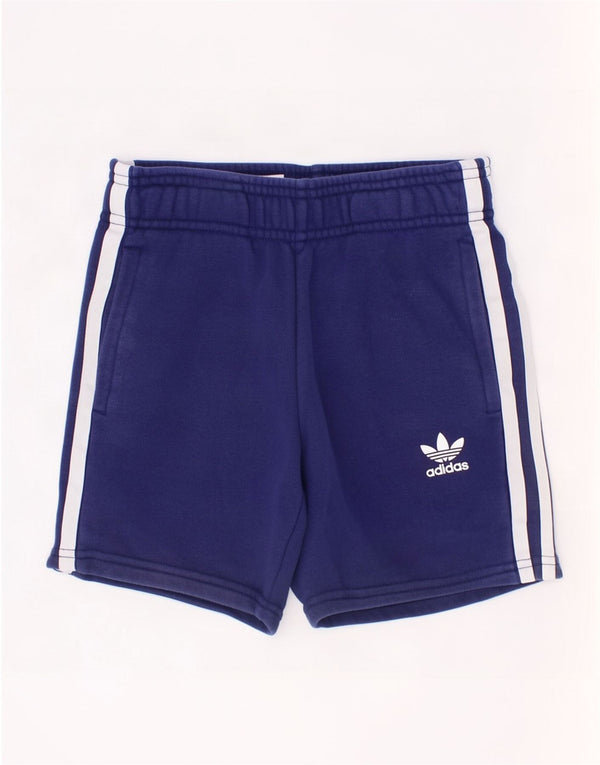 Adidas Boys Sport Shorts 4-5 Years Navy Blue Cotton