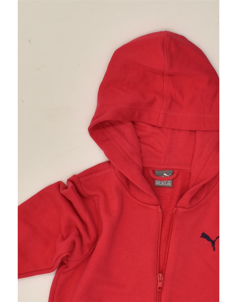 PUMA Boys Zip Hoodie Sweater 5-6 Years Red | Vintage Puma | Thrift | Second-Hand Puma | Used Clothing | Messina Hembry 