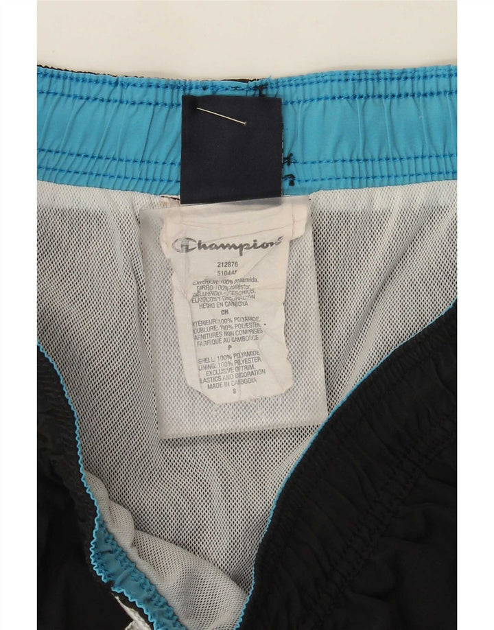 Champion Mens Swimming Shorts Small Black Polyamide