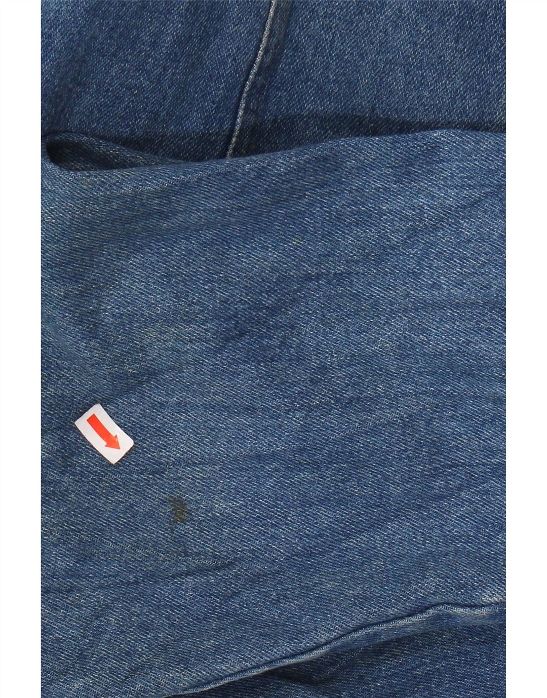 VINTAGE Womens Denim 1 Button Blazer Jacket UK 16 Large Blue