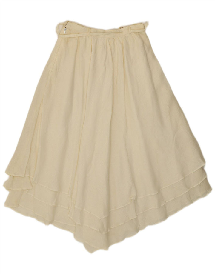 Giorgio Grati Womens Asymmetrical Skirt IT 42 Medium W24 Off White