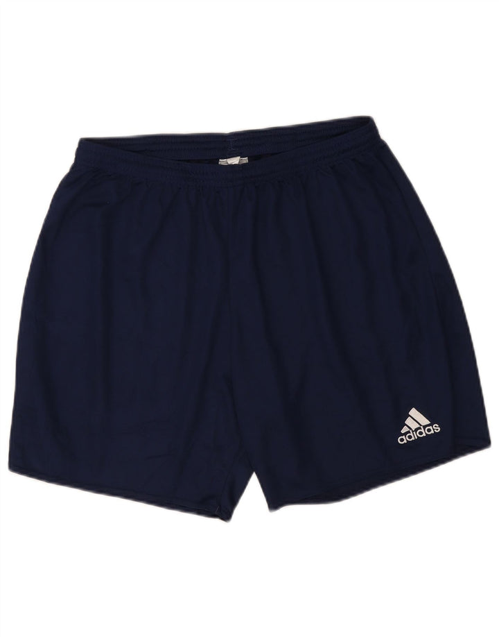 Adidas Womens Aeroready Sport Shorts UK 14 Large  Navy Blue Polyester