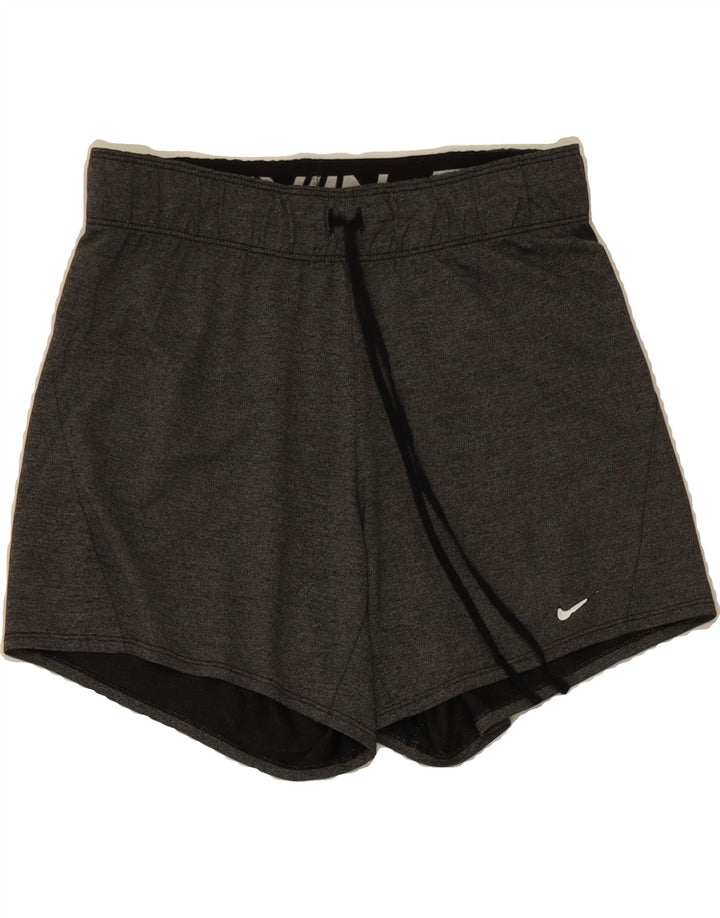 NIKE Womens Dri Fit Sport Shorts UK 10 Small  Grey Polyester Vintage Nike and Second-Hand Nike from Messina Hembry 