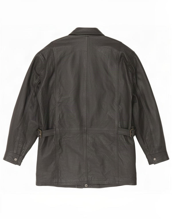 Vintage Mens Leather Jacket UK 42 XL Black