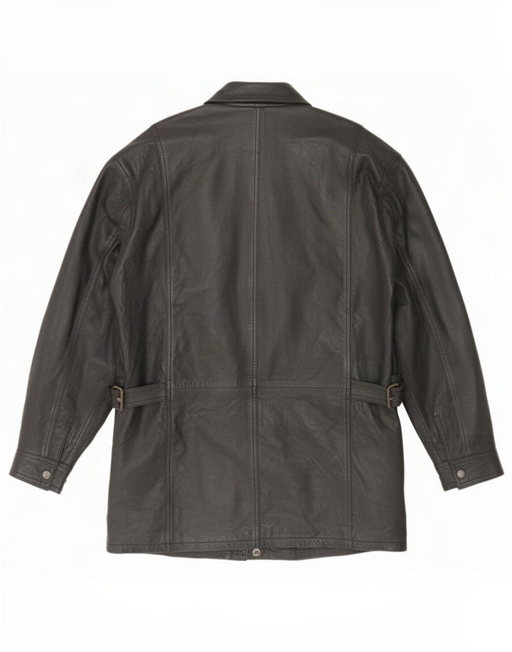 Vintage Mens Leather Jacket UK 42 XL Black