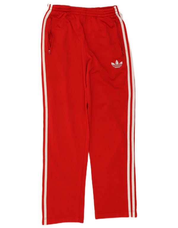 Adidas Mens Tracksuit Trousers Small  Red Polyester