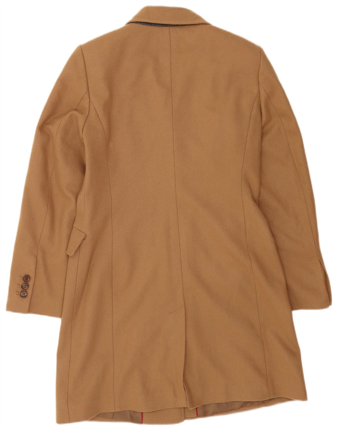 Esprit Womens Overcoat UK 14 Large Beige Virgin Wool