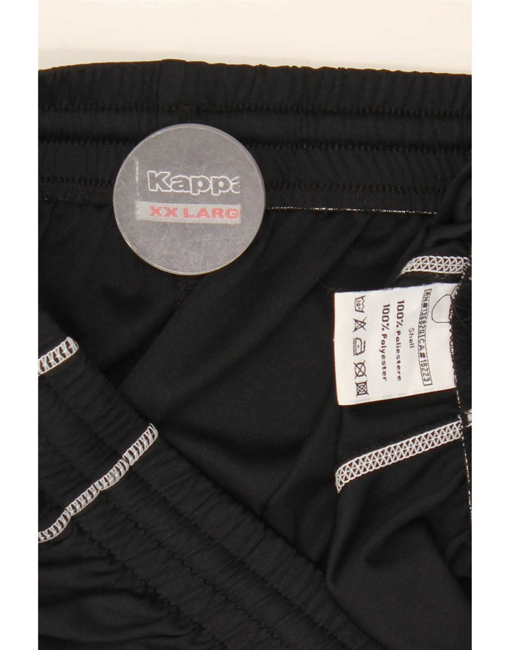 Kappa Mens Graphic Sport Shorts 2XL  Black Polyester