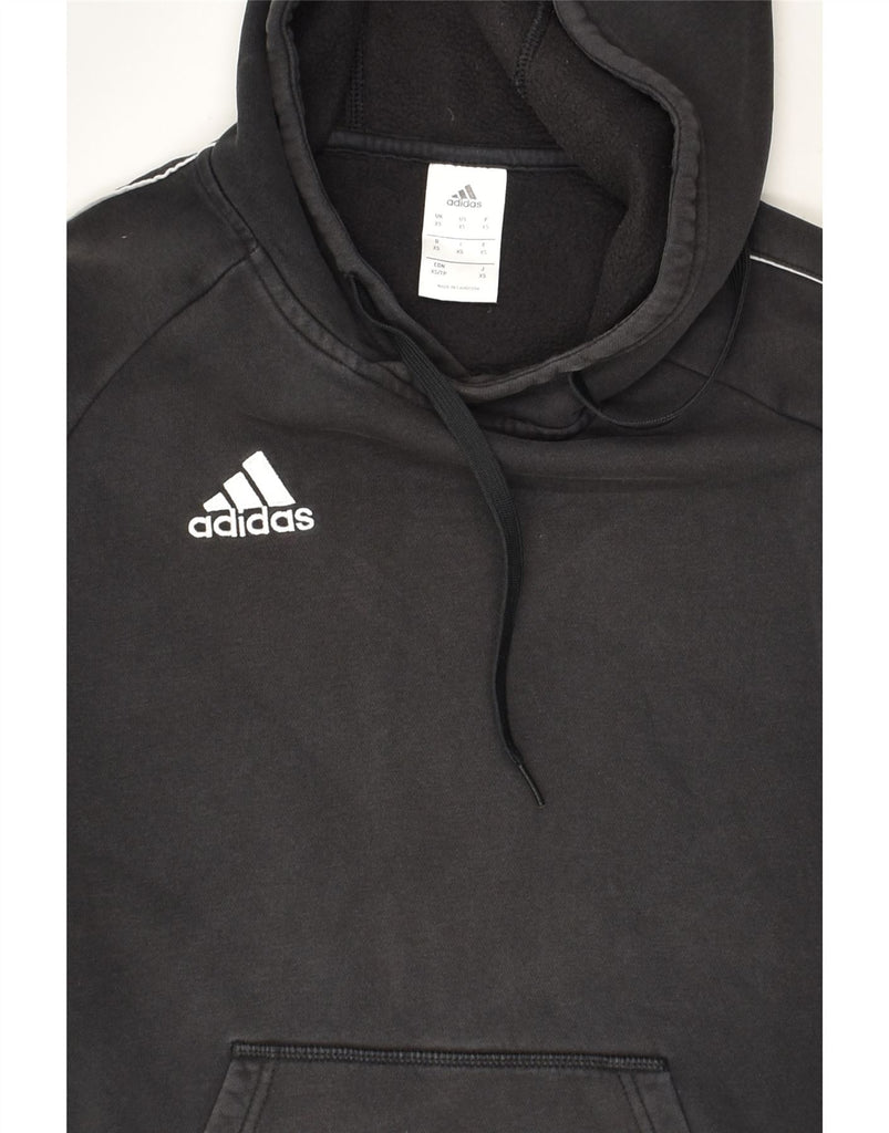 ADIDAS Mens Hoodie Jumper XS Black Cotton | Vintage Adidas | Thrift | Second-Hand Adidas | Used Clothing | Messina Hembry 