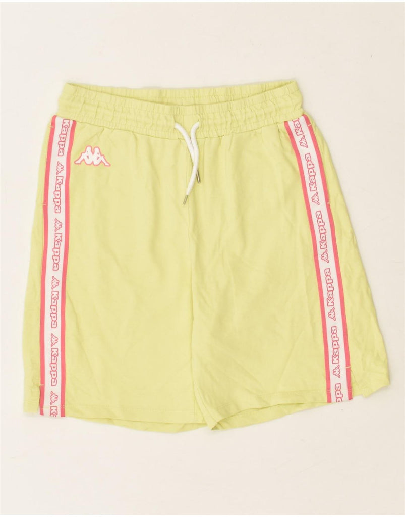 KAPPA Girls Graphic Sport Shorts 12-13 Years Yellow | Vintage Kappa | Thrift | Second-Hand Kappa | Used Clothing | Messina Hembry 