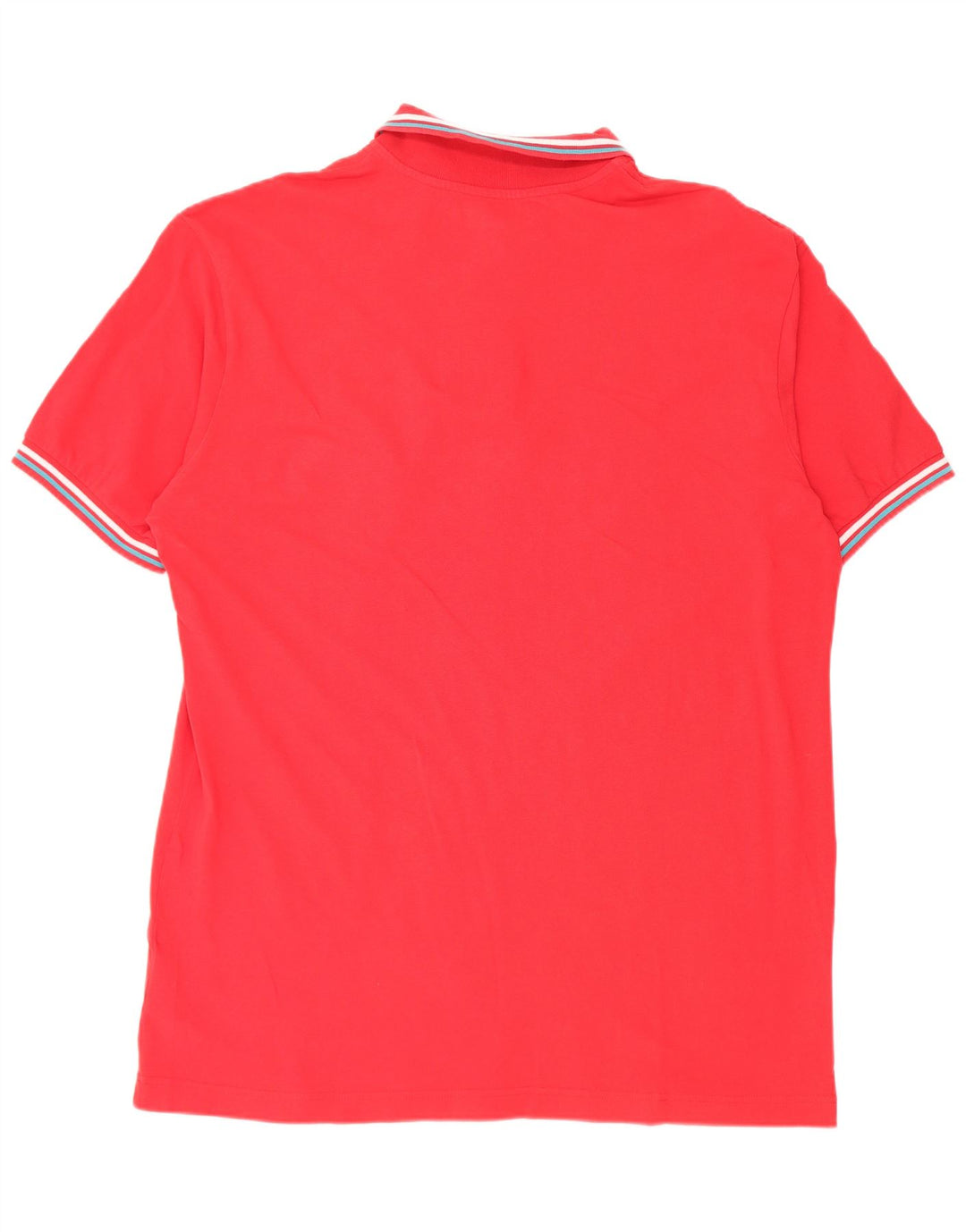 Kappa Mens Polo Shirt 3XL Red Striped Cotton
