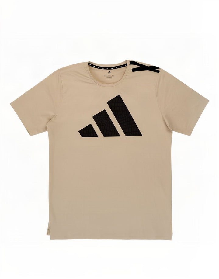 Adidas Mens Graphic T-Shirt Top Large Off White