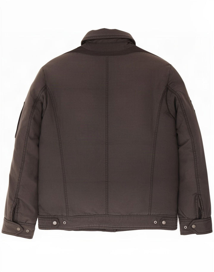 Geox Womens Respira Padded Jacket UK 16 Large Grey Polyamide