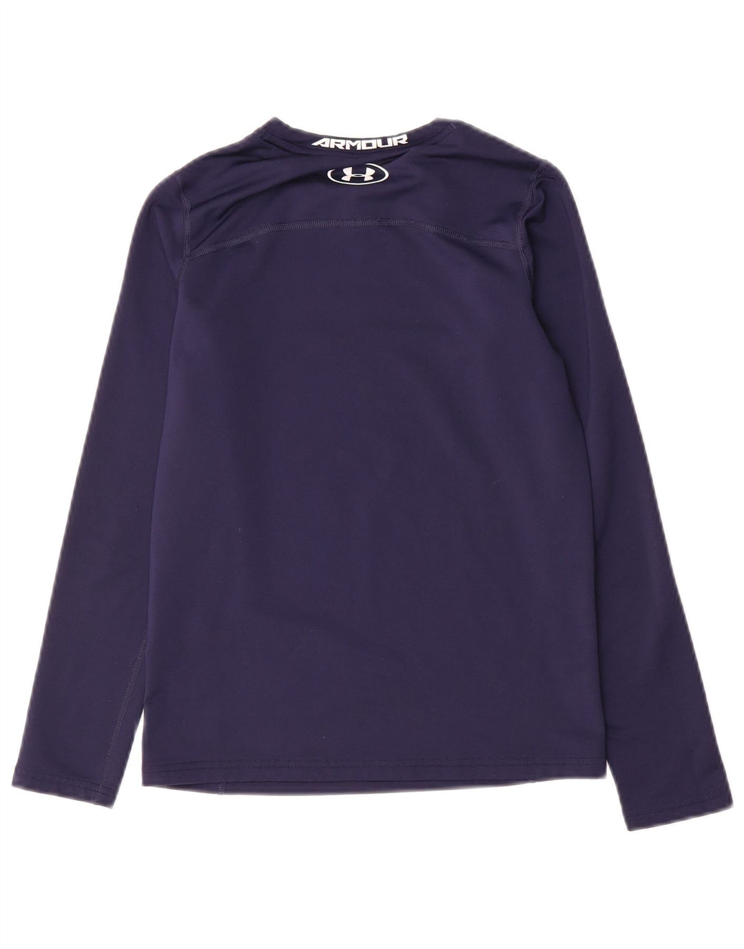 Under Armour Boys Graphic Top Long Sleeve 11-12 Years Large Navy Blue