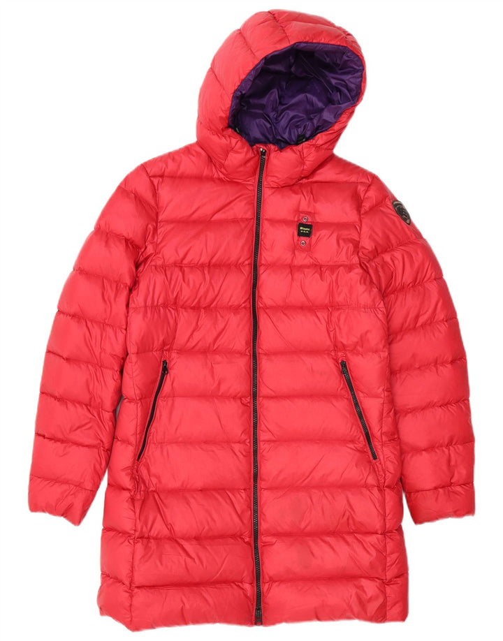Blauer Girls Hooded Padded Coat 13-14 Years Red Polyamide