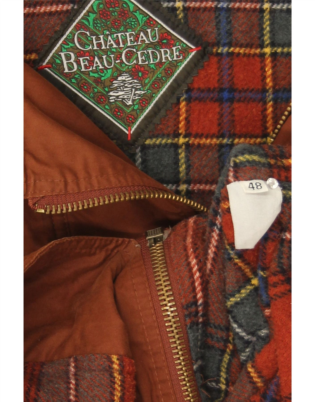 Chateu Beau Cedre Mens Hooded Duffle Coat IT 48 Medium Brown