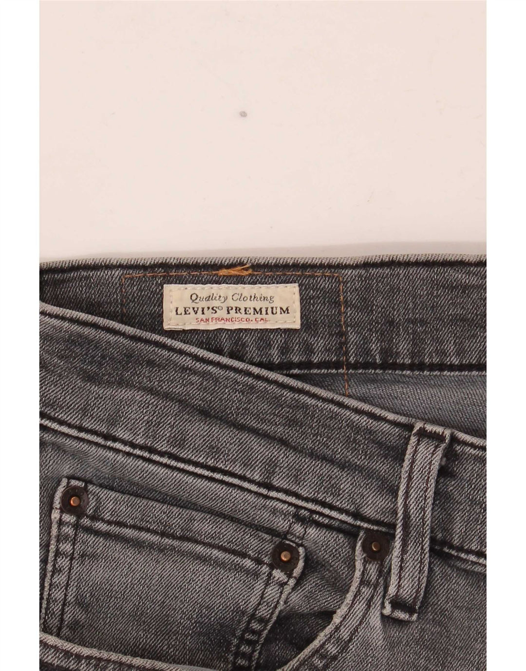 Levi's Mens 511 Slim Jeans W32 L30 Grey Cotton