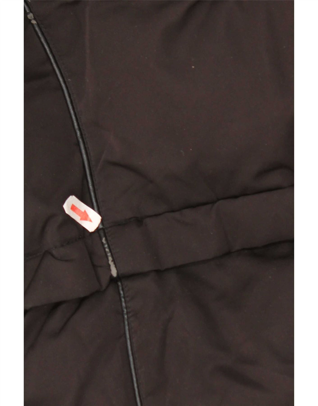 Zara Womens Hooded Padded Coat UK 14 Medium Black Polyester