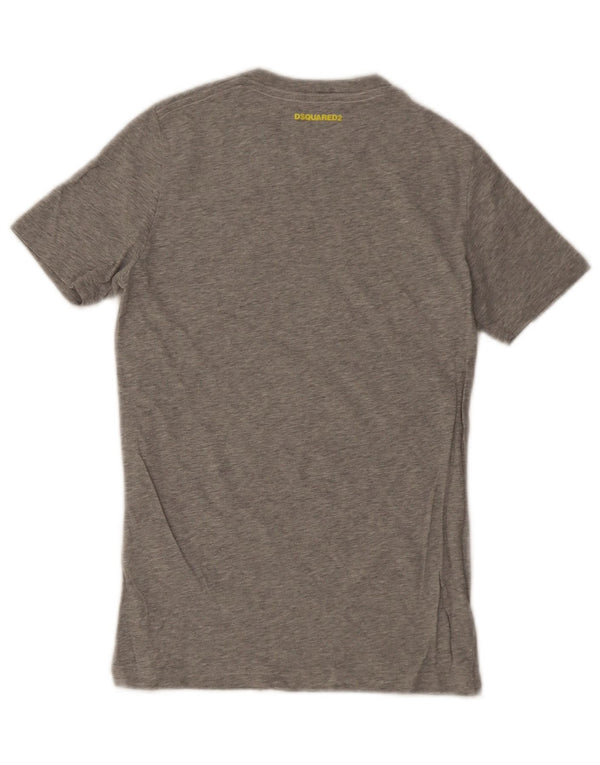 Dsquared2 Boys Graphic T-Shirt Top 11-12 Years Grey Flecked Cotton