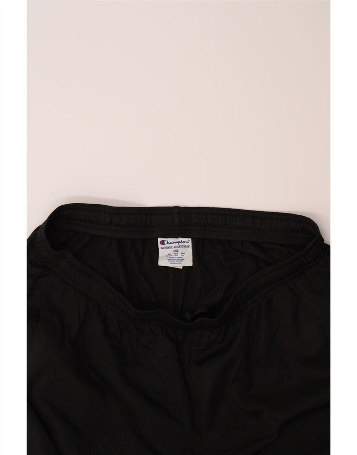 CHAMPION Mens Tracksuit Trousers 2XL Black Polyester Vintage Champion and Second-Hand Champion from Messina Hembry 