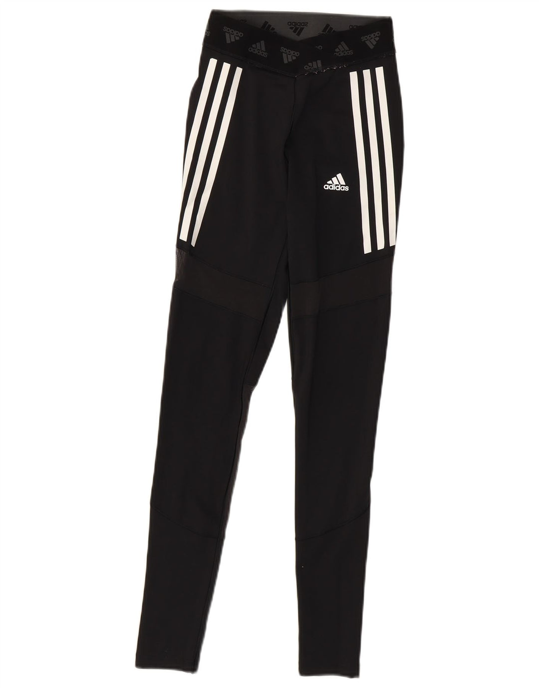 Adidas Womens Graphic Leggings UK 4/6 XS  Black Polyester
