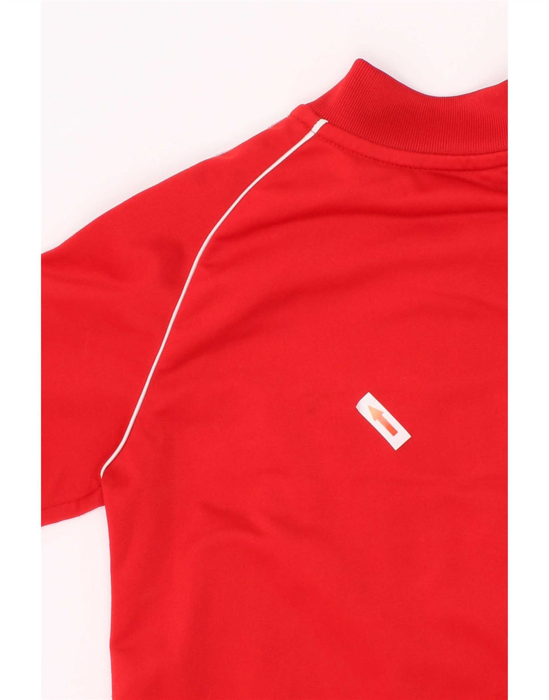 Adidas Boys Tracksuit Top Jacket 6-7 Years Red Polyester