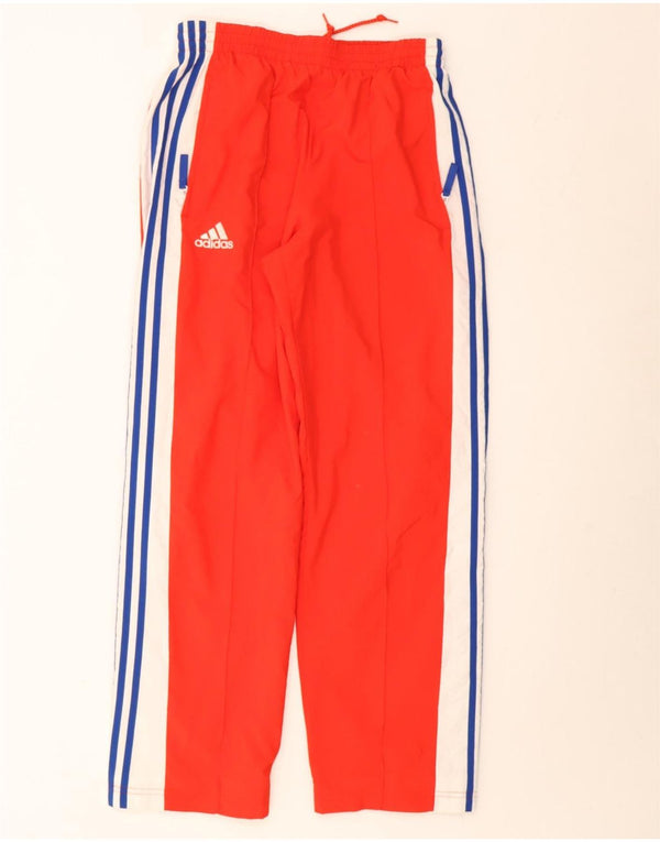 Adidas Mens Tracksuit Trousers UK 36/38 Small Red Colourblock Polyester