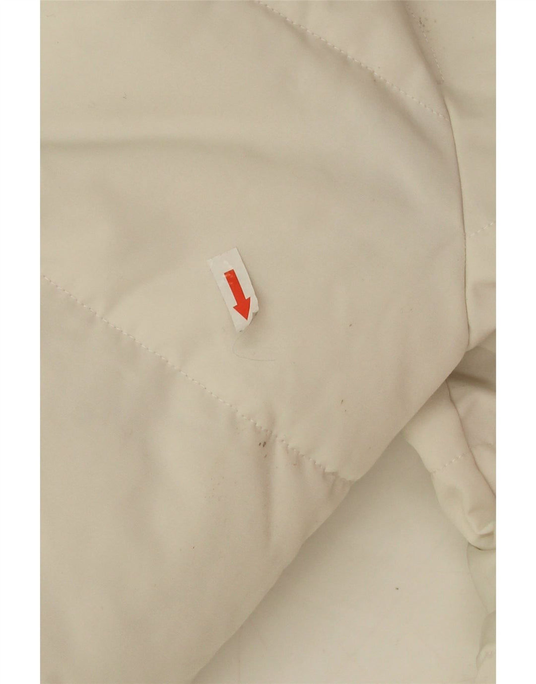 Superdry Womens Oversized Hooded Padded Jacket UK 10 Small  White Polyester