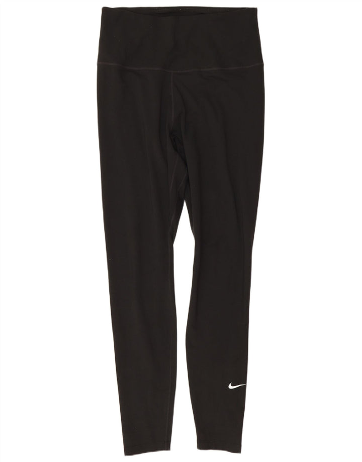 Nike Womens High Waist Leggings UK 12 Medium Black
