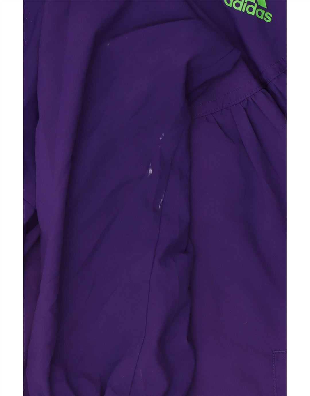 Adidas Womens Hooded Tracksuit Top Jacket UK 16 Large Purple Polyester