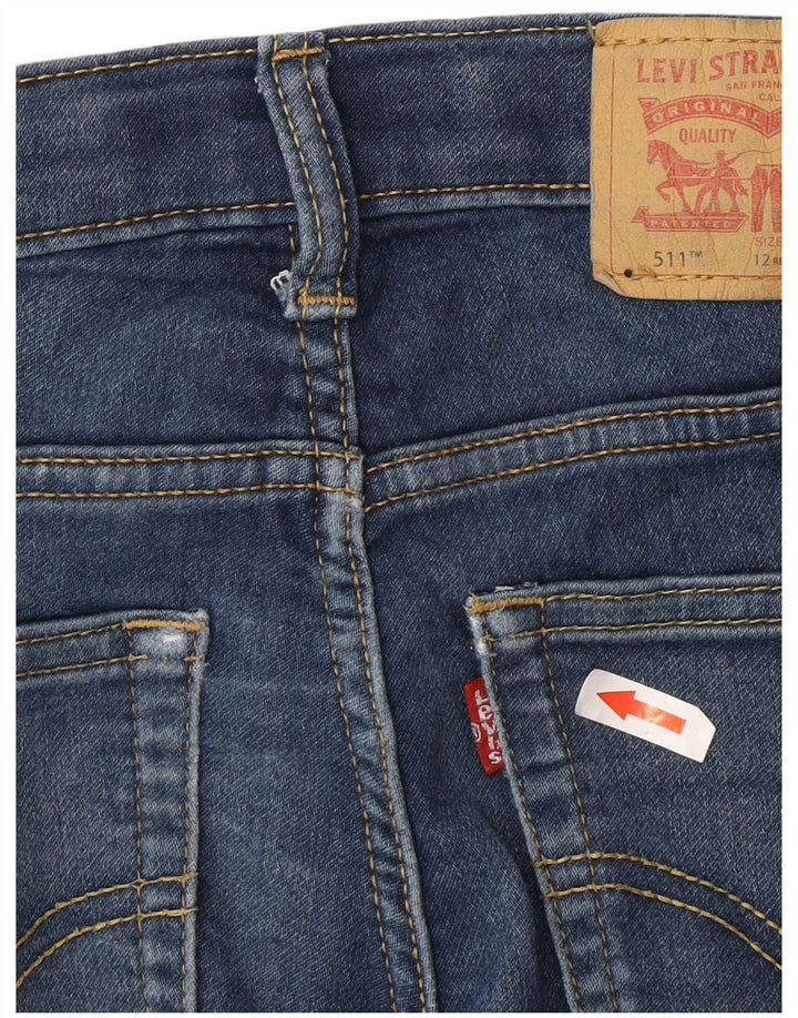 Levi's Boys 511 Slim Jeans 11-12 Years W26 L27 Blue Cotton