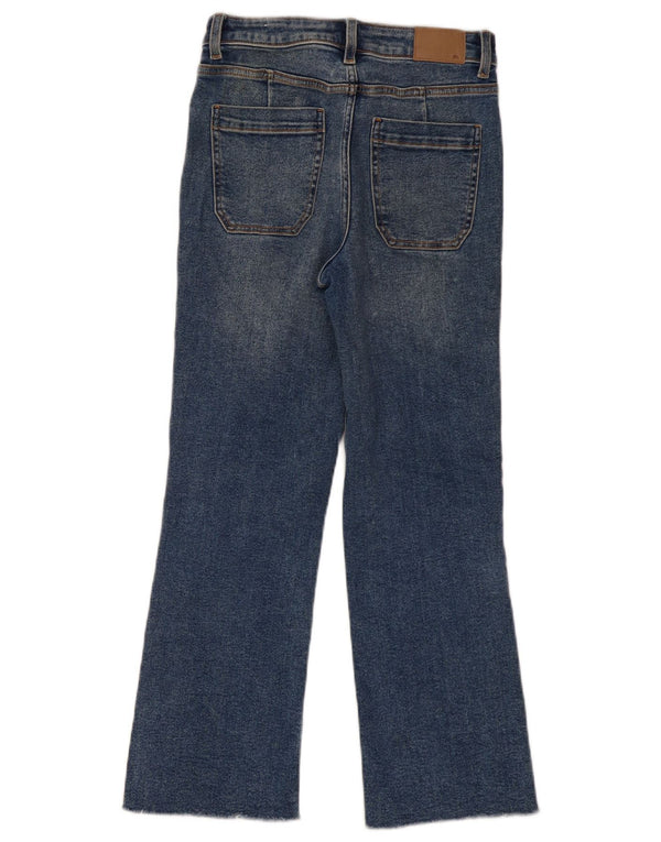 Zara Womens High Waist Bootcut Jeans EU 34 2XS W24 L26 Blue