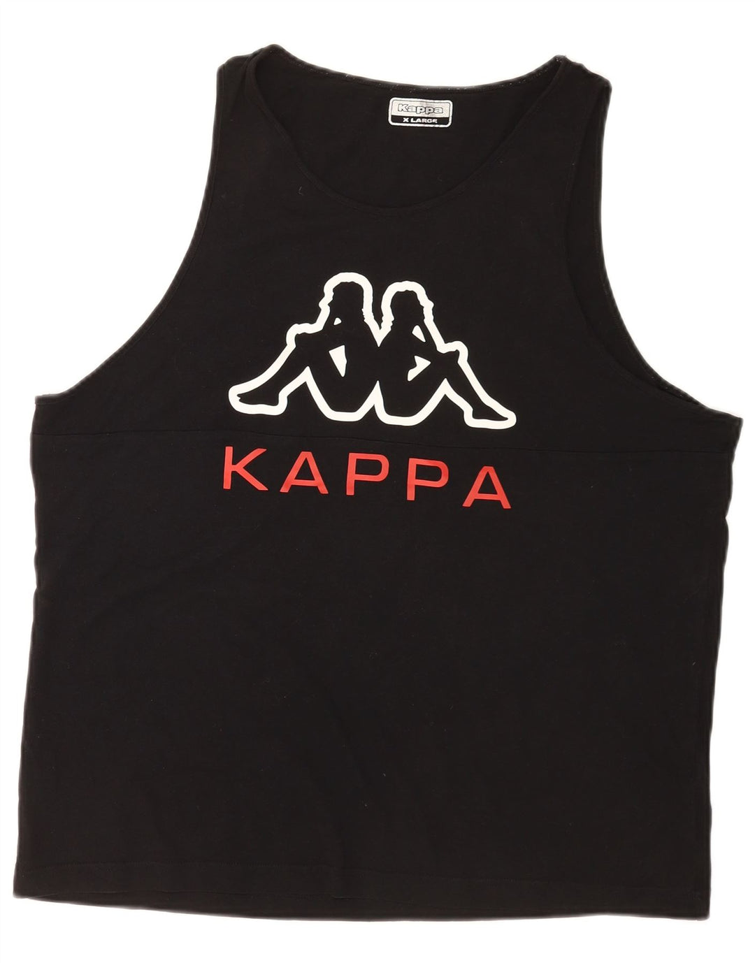Kappa Mens Graphic Vest Top XL Black