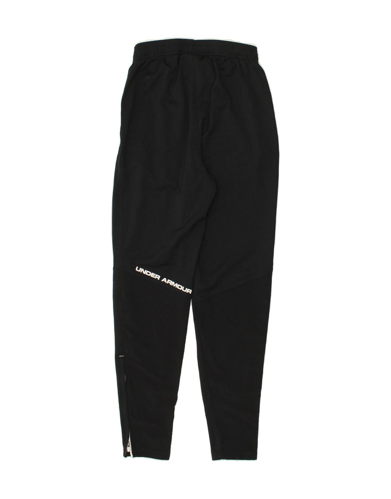 UNDER ARMOUR Womens Graphic Tracksuit Trousers UK 8 Small Black | Vintage Under Armour | Thrift | Second-Hand Under Armour | Used Clothing | Messina Hembry 