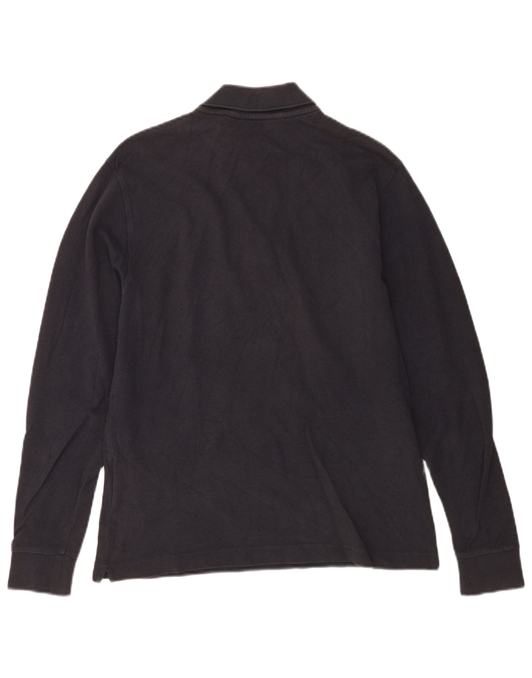 Kappa Mens Long Sleeve Polo Shirt Small Navy Blue Cotton